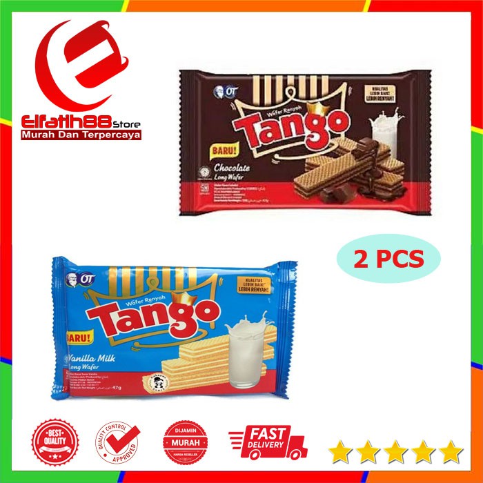 

Wafer Tango Vanilla dan Cokelat 47gr - 2 Pcs