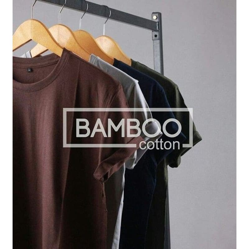 KATUN BAMBU COTTON SLUB KAOS POLOS KATUN BAMBU