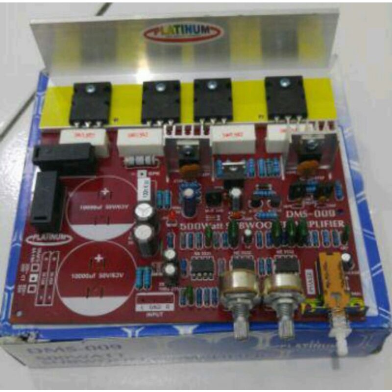 KIT POWER AMPLIFIER SUBWOOFER AKTIF 500W DMS-009 + TR TOSHIBA