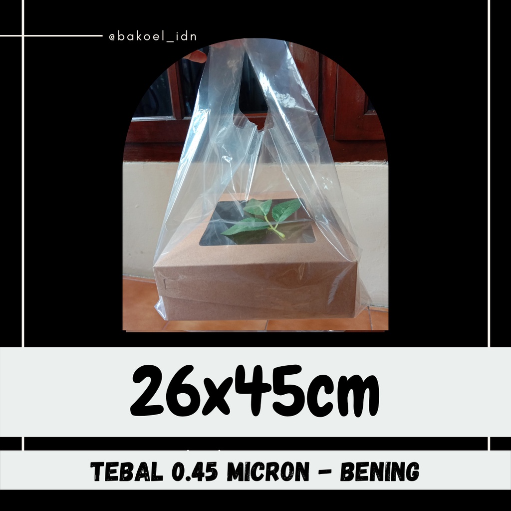 Tas Plastik Bening Serbaguna Bungkus Dus Brownies Kue Bolu Puding