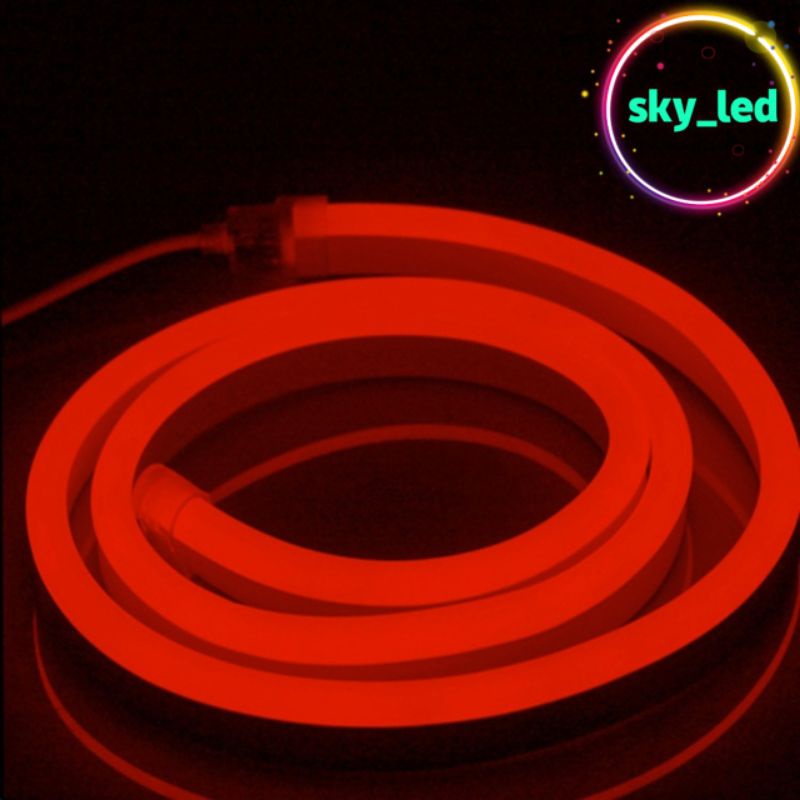 Paket Lampu Neon Flex 220v 1m 2m 3m 4m 5m 5 meter Led Selang Fleksibel 220v Warna Neon Box Outdoor ip65 Huruf DIY 220v strip