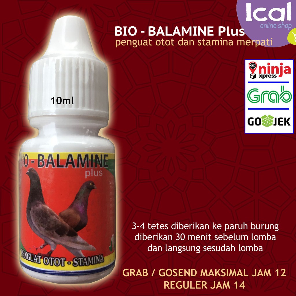 Vitamin Burung Bio Balamine Plus Merpati 10ml
