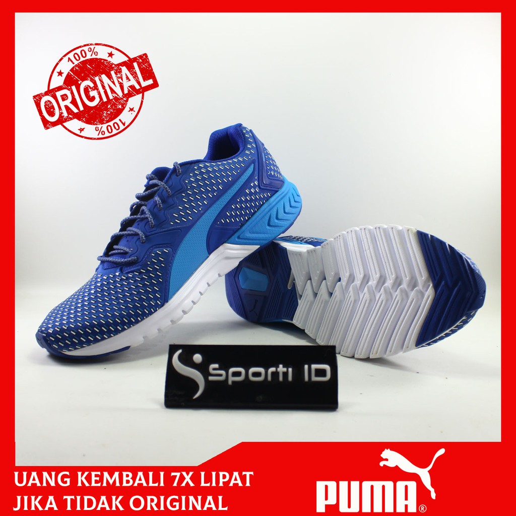 Sepatu Running Puma Ignite Dual Shift Blue 189487-01 Original