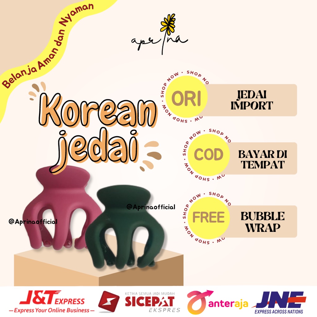 Jedai Rambut Besar Doff 5 cm Cakar 3 Aesthetic