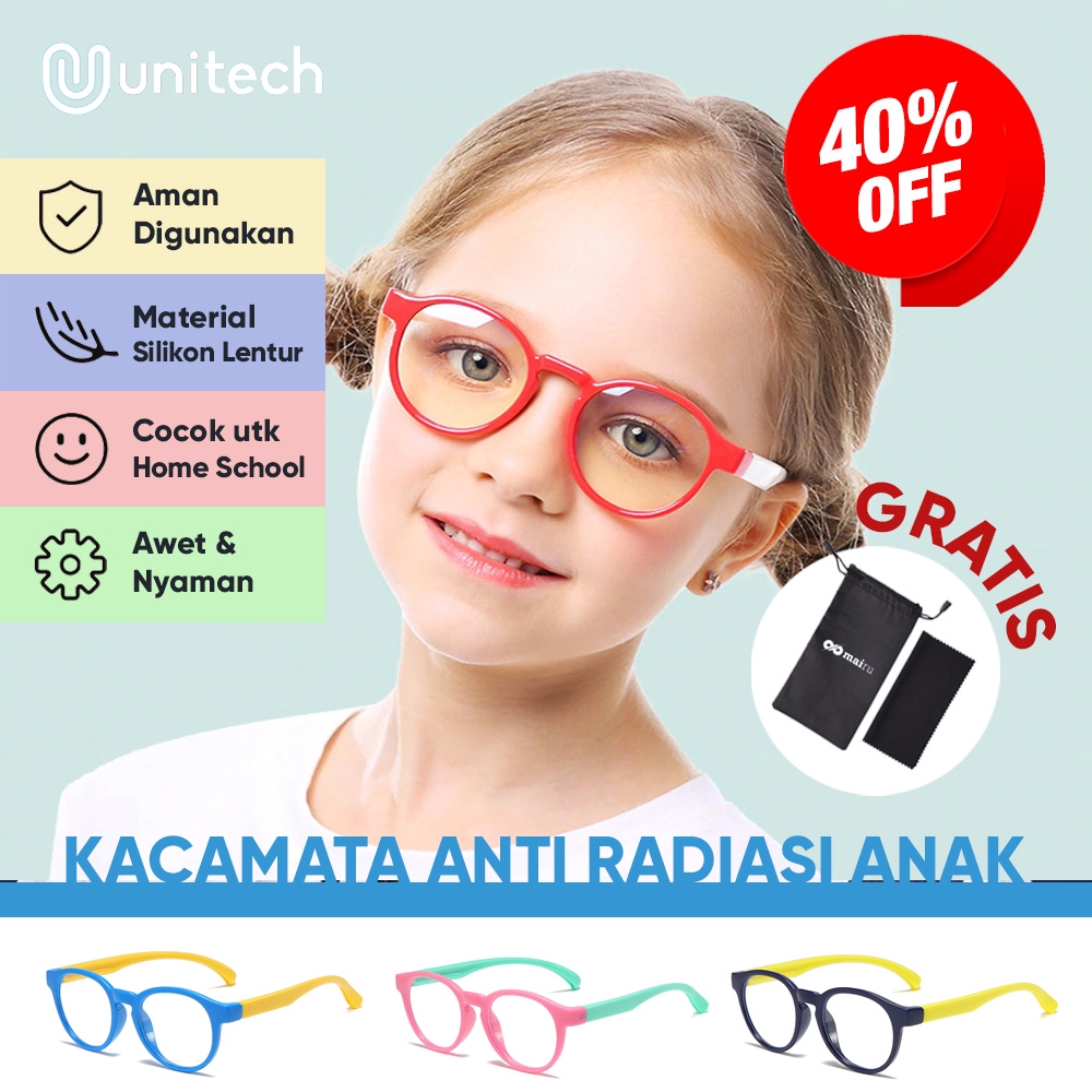 Kacamata Anak Anti Radiasi Anti Bluelight Sinar Radiasi untuk Komputer Laptop Handphone Tablet P5037