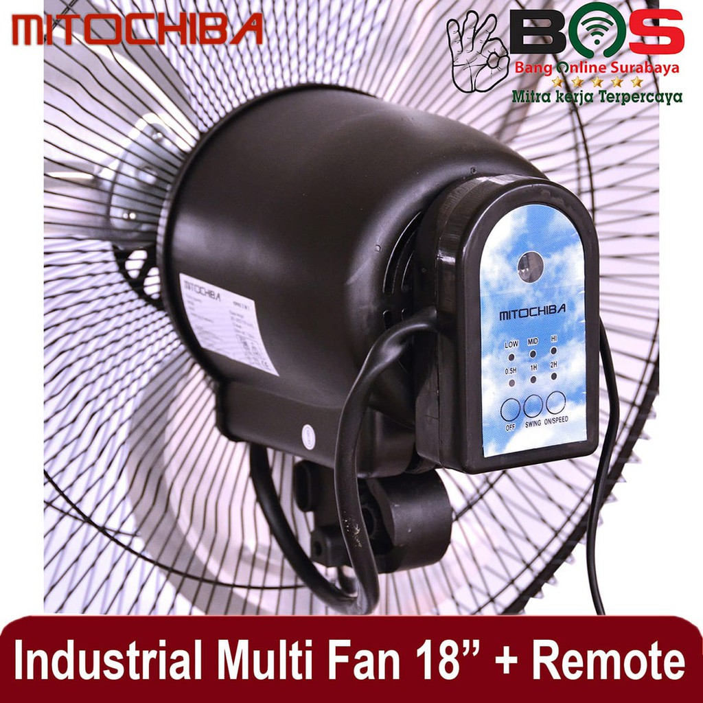 Kipas Angin Industrial Fan 3 in 1 MT 1822 JR/SR MT-1822JR/SR dengan Remote