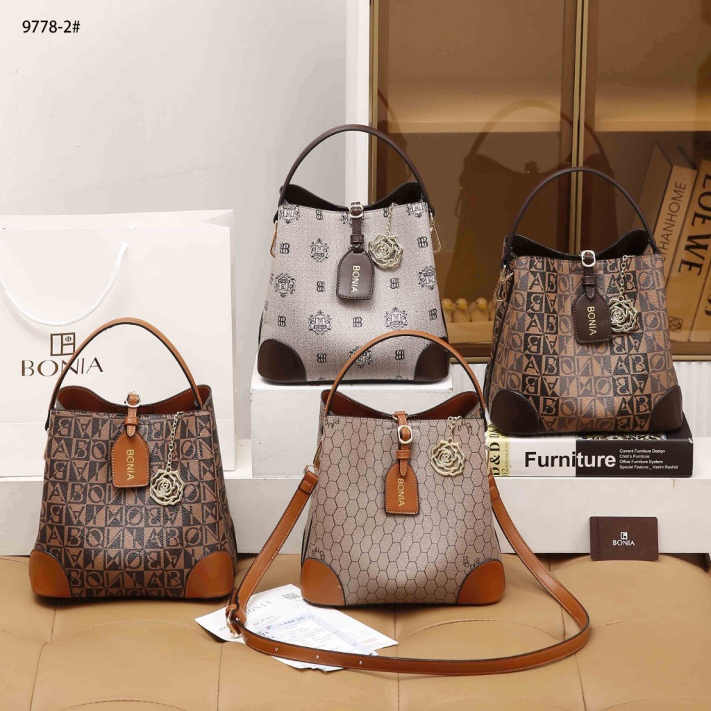 Top  Handle Bucket Bag #9778-2  Quality : Semi Premium Bag Size : 23x15x23cm