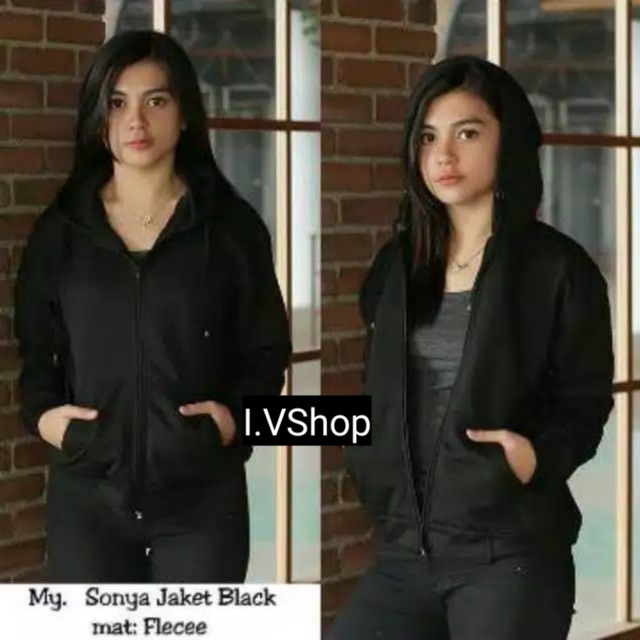 SWEATERPOLOS JAKET HOODIE ZIPPER SIZE M - XXL ( PRIA &amp; WANITA )( UNISEX )