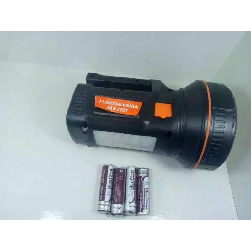 COD Senter Tangan 50w Led+Lampu Emergency Mitsuyama Ms-1221