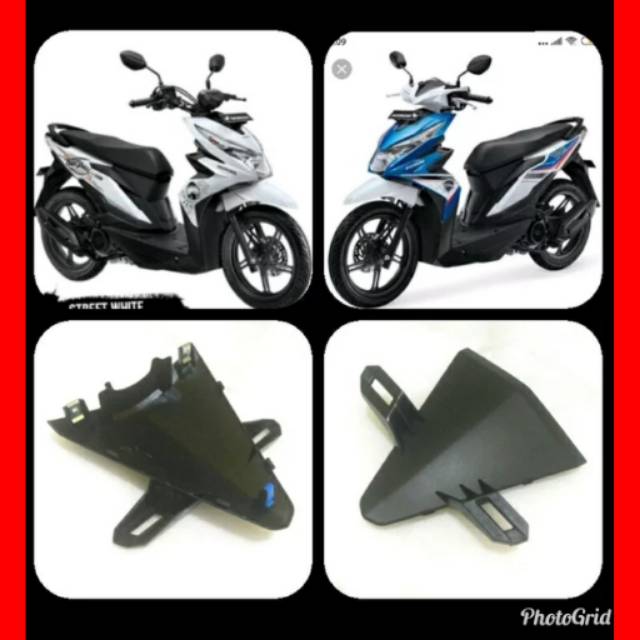 Tameng kecil tameng dudukan plat nomor Honda Beat Street Beat Eco atau Beat New 2016 2019