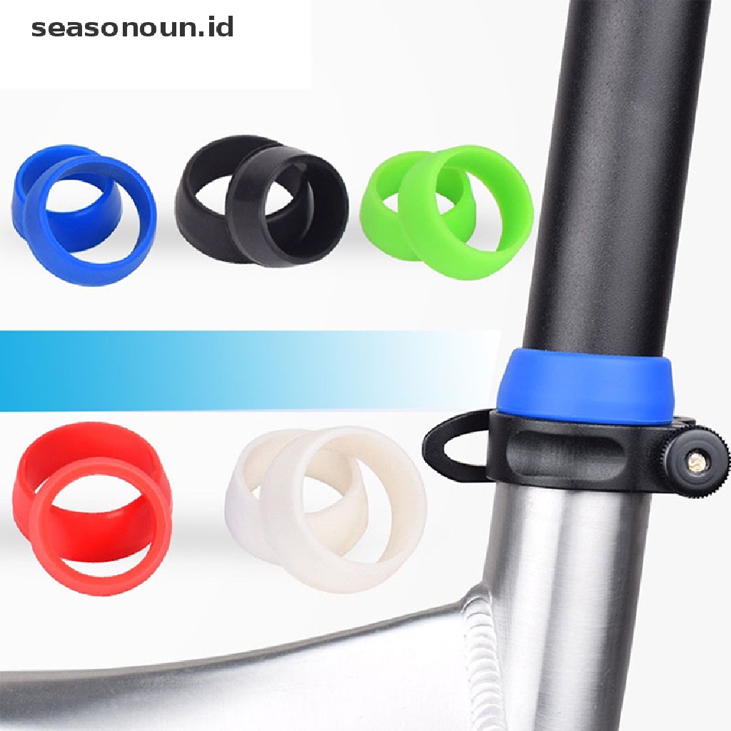 (seasonoun) Ring Karet Cover Tiang Sadel Sepeda Gunung Anti Debu