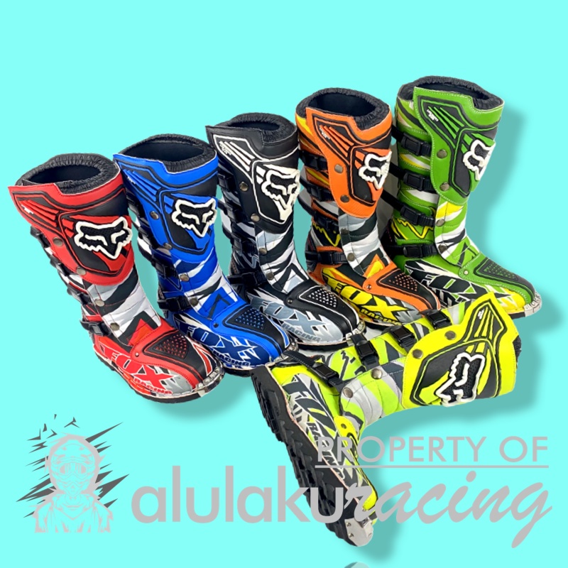 Sepatu Motocross Trail MX Enduro Fullprint with Safety Protector - B