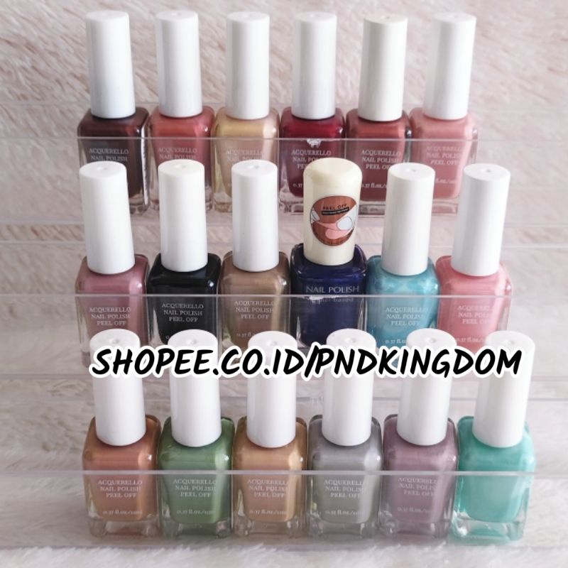 [ Original ] MINISO Acquerello Kutek Peel Off Water-Based Nail Polish