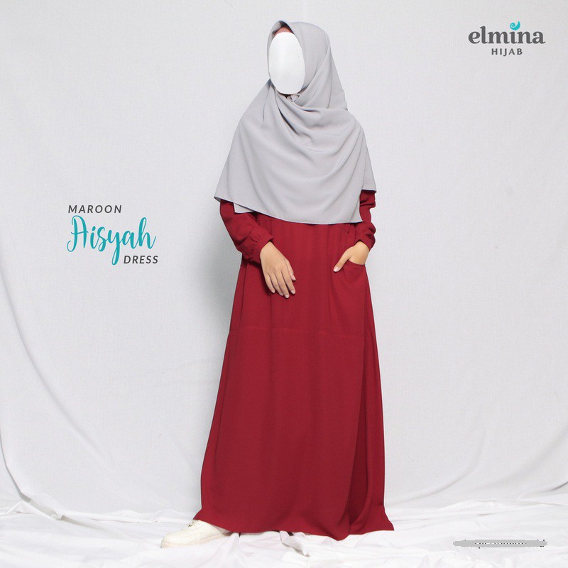 ELMINA – AISYAH DRESS – MAROON