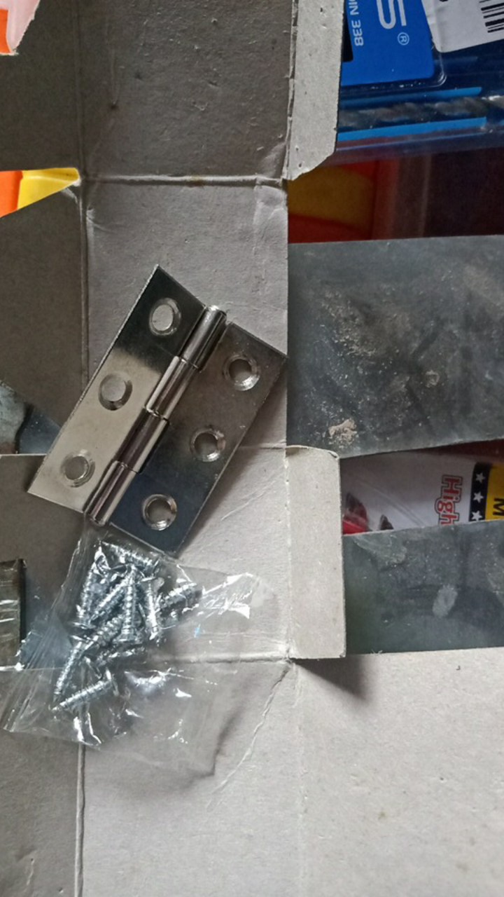 Engsel Kupu Mini Kecil 2 Stainless Pintu Lemari Kayu Kotak Box Peti Eak