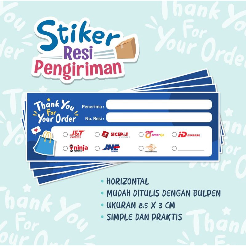 

Stiker Label Resi Pengiriman Online Shop