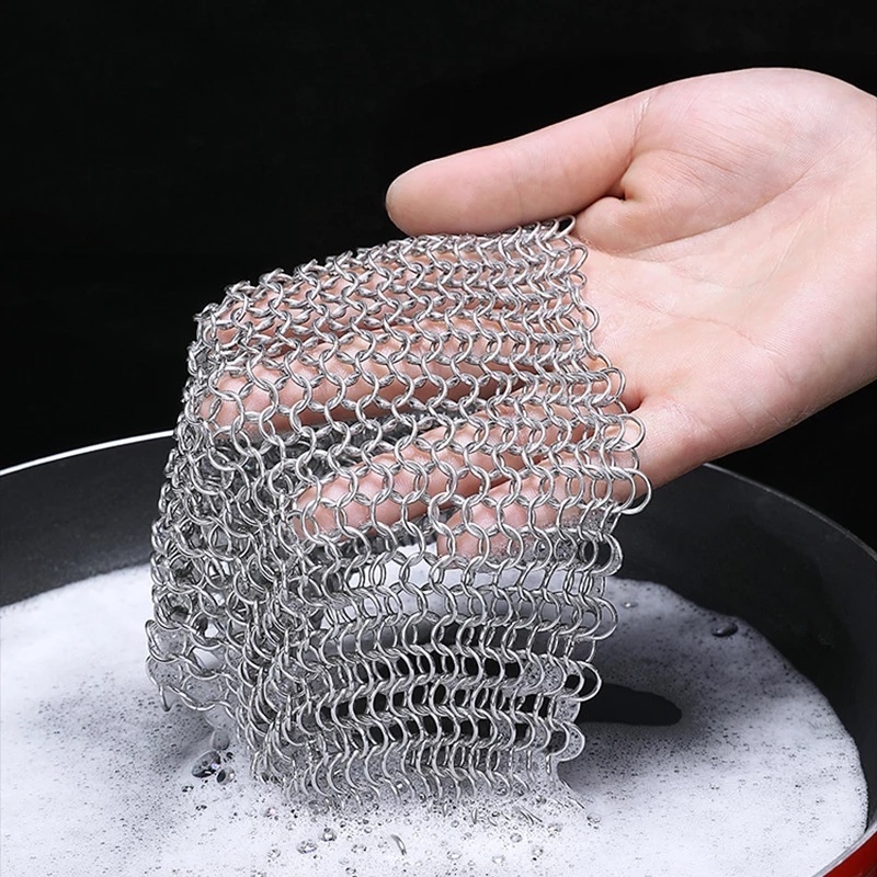 1 Pc Kain Pembersih Bahan Stainless Steel Dapat Digunakan Kembali Untuk Dapur
