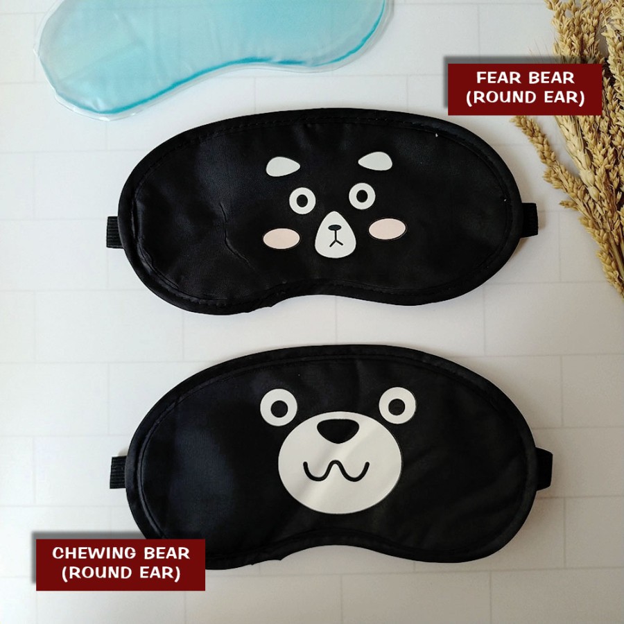 Masker Mata Gel / Cooling Gel Sleeping Eye Mask-Fancy Eyes ROUND EAR 1