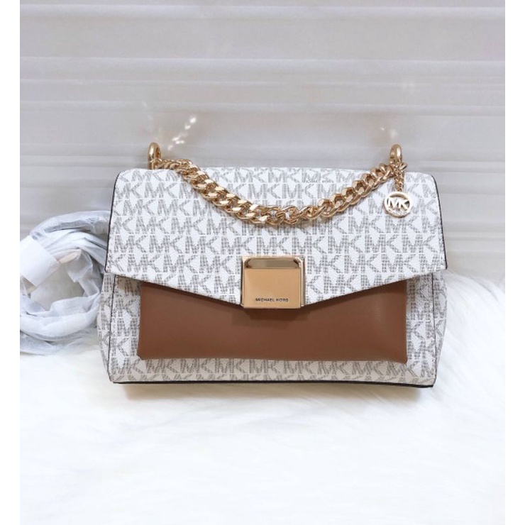 tas Michael Kors lita medium vanilla