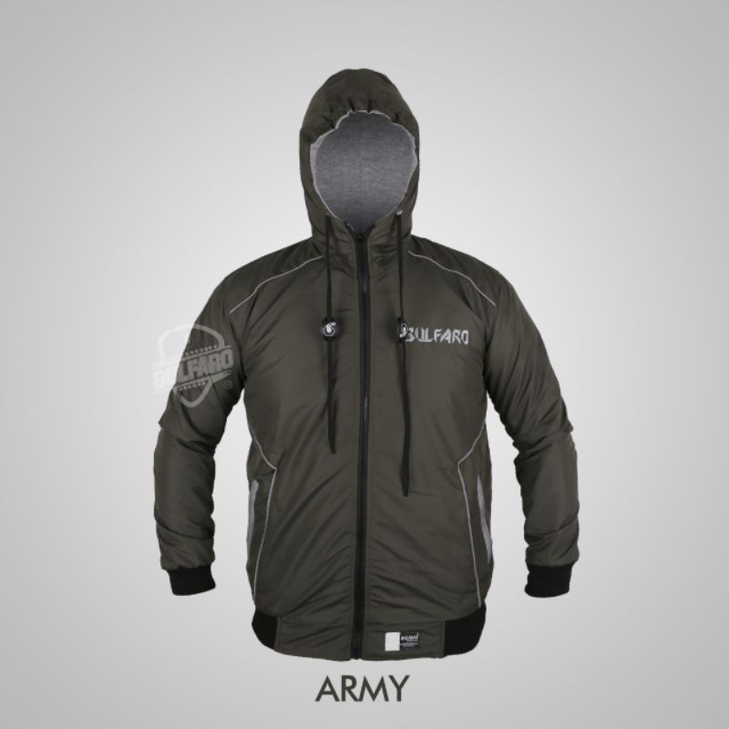 JAKET PRIA / JAKET ORIGINAL BULFARO / JAKET BOLAK BALIK ARMY / OUTERWEAR TERLARIS