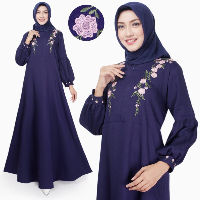COD CHIANOZ Gamis Putih Jumbo Wanita Baju Muslim Syari Lebaran Haji Umroh Manasik Pesta Terbar A6Q2