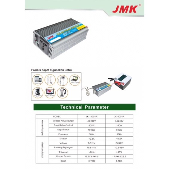 power inverter DC to AC 500w dan 1000w solar power inverter