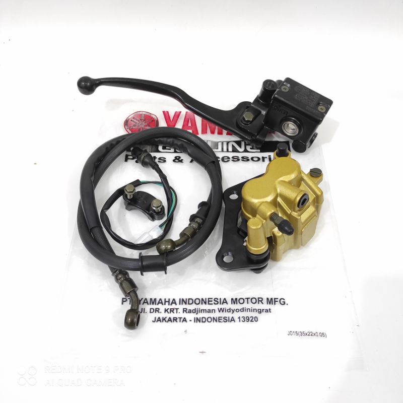 3 item 3C1 kaliper depan + master rem set + selang rem yamaha vixion new, vixion old, byson, R15