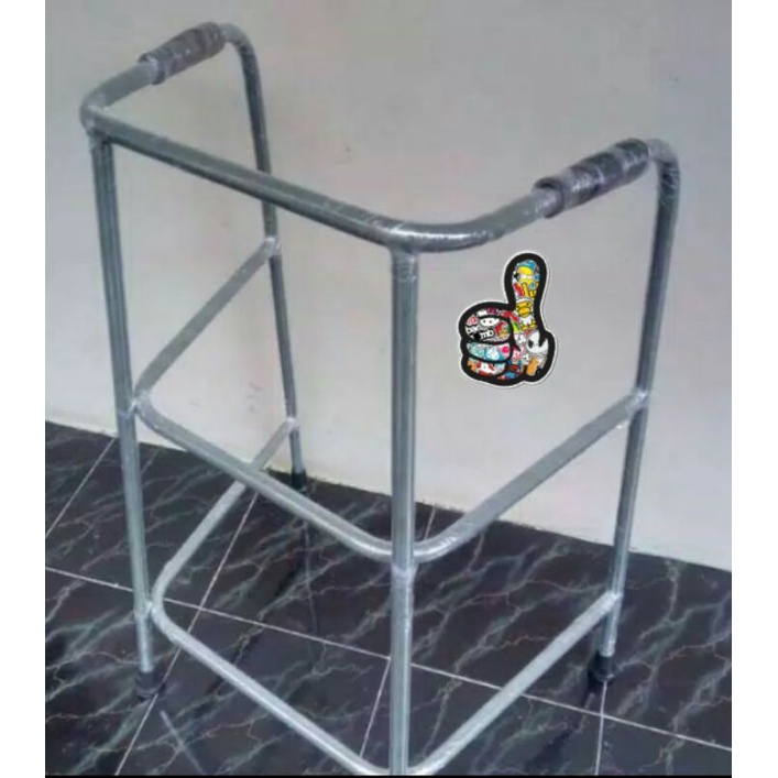 Walker Alat Bantu Jalan Dewasa (BB 85-90kg) (kwalitas baik) / Tongkat Alat Bantu