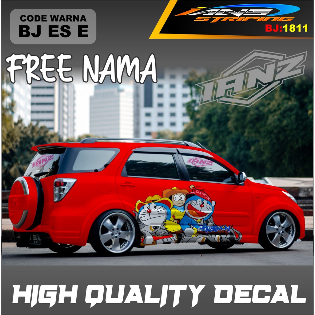 STIKER VARIASI MOBIL TERIOS / STIKER MOBIL GRAND LIVINA / VARIASI STIKER MOBIL AVANZA / STIKER MOBIL XENIA / STIKER MOBIL