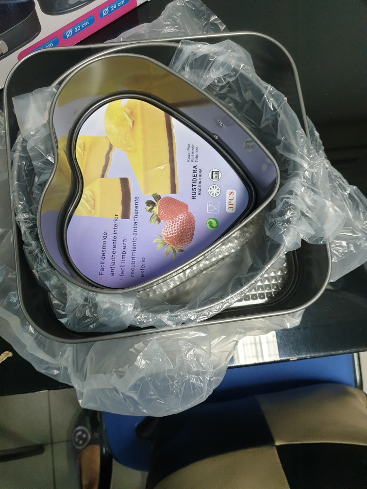 [berat 1kg] Set Loyang Bolu Bongkar Pasang / 3 Pcs Shape Cake Mould Anti Lengket / Springfoam Pan