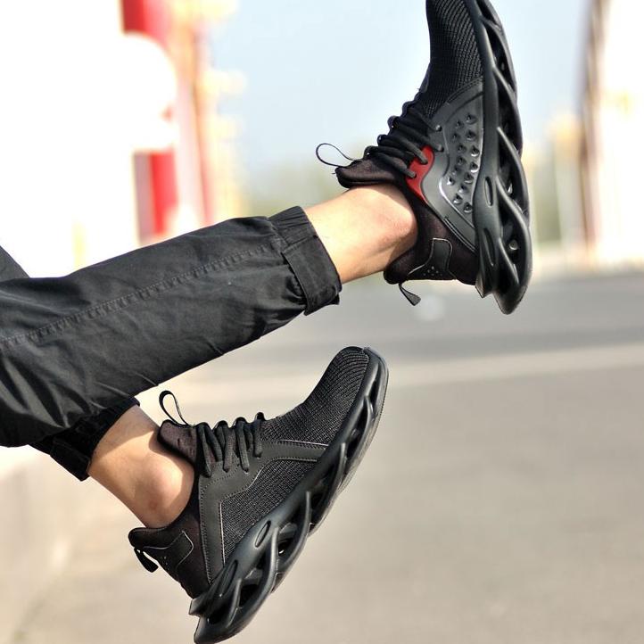 Keluaran Terbaru.. ZENANY Sepatu Safety Shoes Boots Bahan Kain Breathable Anti Drop Untuk Penerbanga