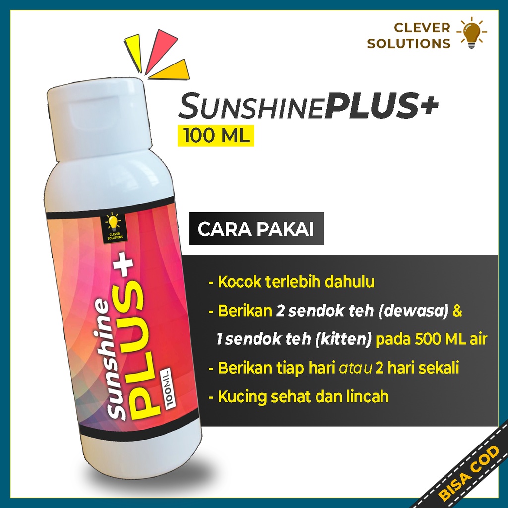 Vitamin Kucing Gemuk dan Bulu Nafsu Makan SUNSHINEPLUS Suplemen Meningkatkan Imunitas Kucing 100 ML