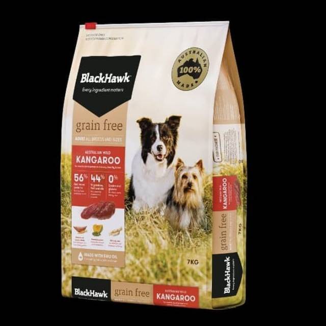 black hawk kangaroo dog food