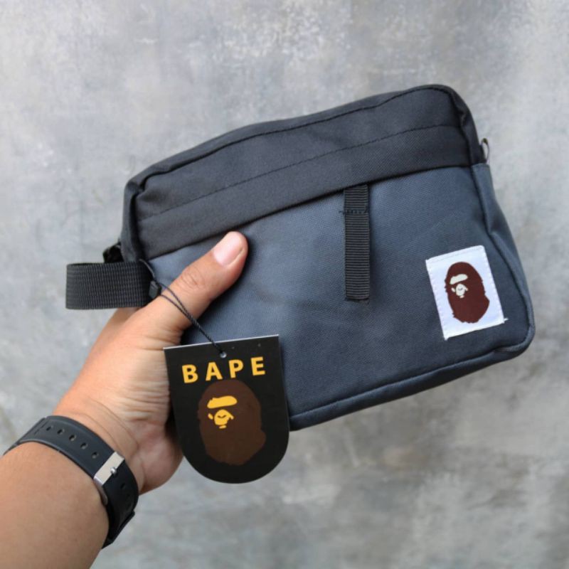 Clutch Bape black grey