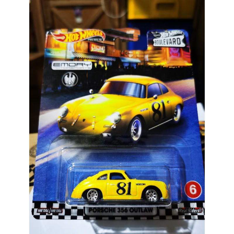 Hot Wheels Porsche 356 Outlaw Boulevard wave B Hotwheels Ban Karet