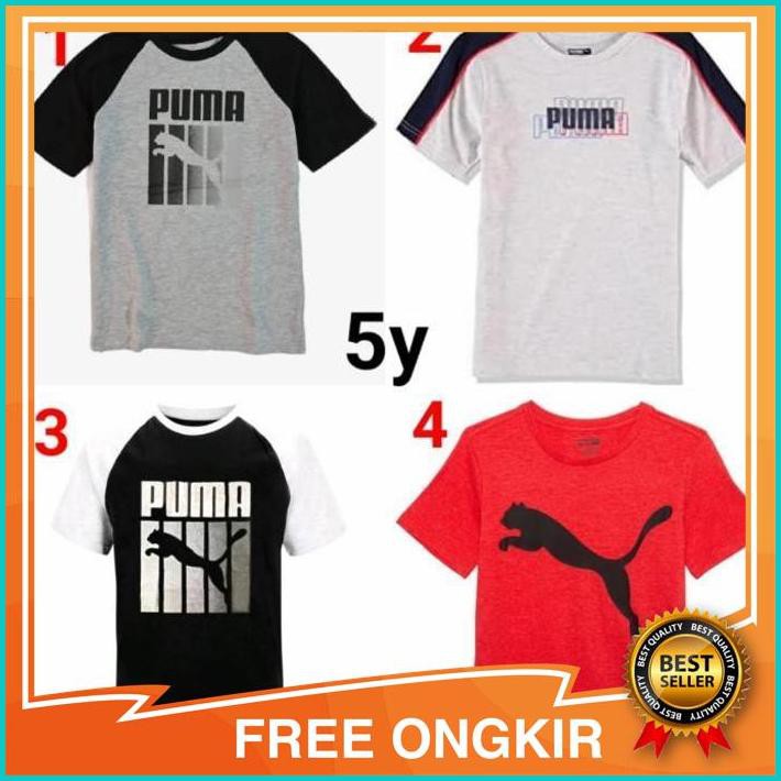 Baju Kaos pendek anak laki cowo branded original puma 5 tahun - no 1 Asli Ori Original terbaru