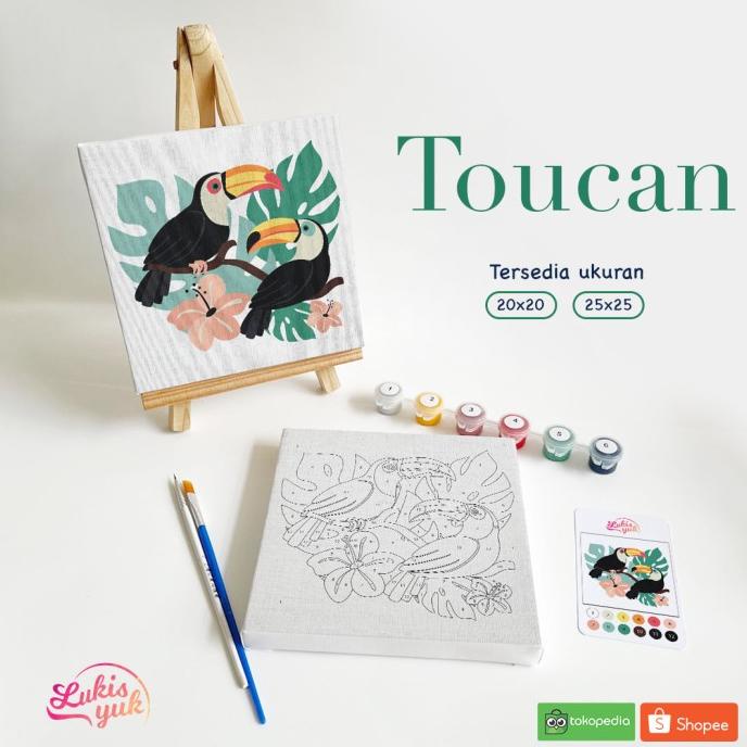 

Paint By Numbers Kit - Toucan - Painting Kit - By Lukisyuk