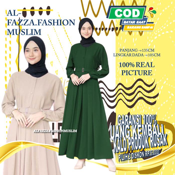Gamis Terbaru Remaja Baju Gamis Remaja Kekinian Muslim Perempuan Wanita Dress Kondangan