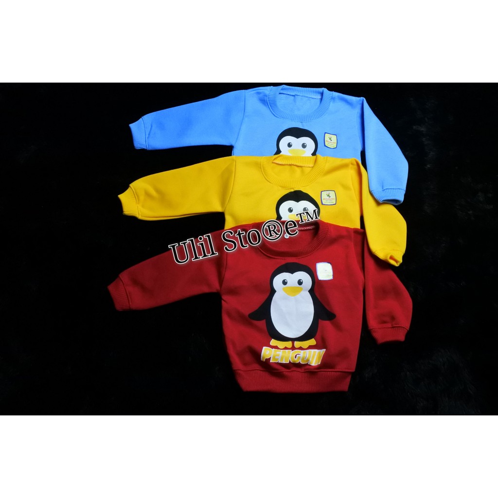 JAKET BAYI SWEATER BAYI HOODIE BAYI USIA 3-18 BULAN MOTIF TERBARU PENGUIN-5