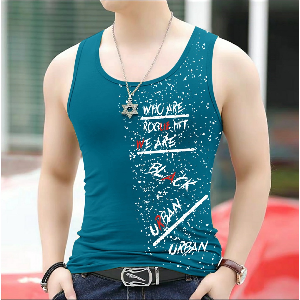 BISA COD /DS- singlet black urban  / kaos dalam pria