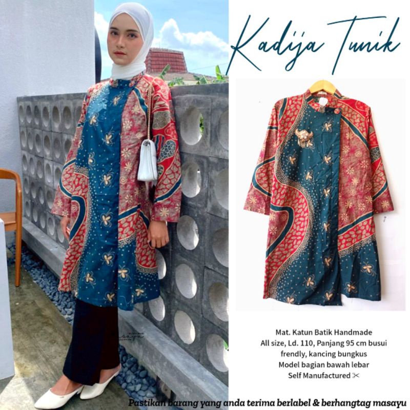 tunik batik kadija batik solo tuman