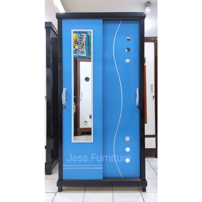 Lemari Pakaian Geser 2Pintu , Lemari Pakaian Baju Minimalis , Lemari Baju 2Pintu Sliding , Lemari Ba