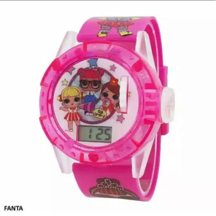 Jam Tangan Anak Jam Anak Perempuan Jam Lampu Dan Musik Jam Karakter LOL