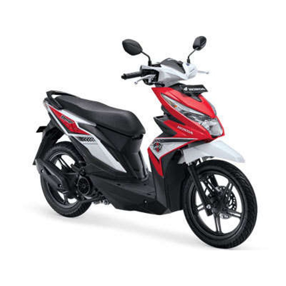 Variasi Striping Motor Honda Beat Fi 2016 Putih Merah Shopee Indonesia