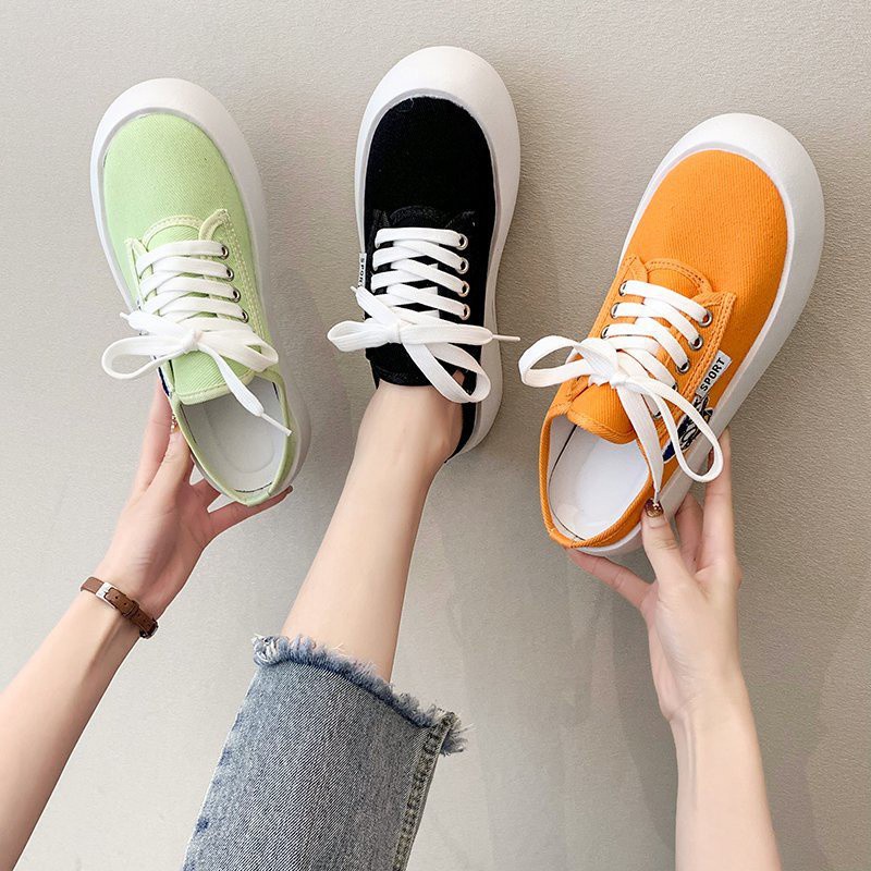 [JY] Sepatu wanita 1269 Sneakers half  Bahan bagus enak dipakai Sepatu Sneaker Impor Batam