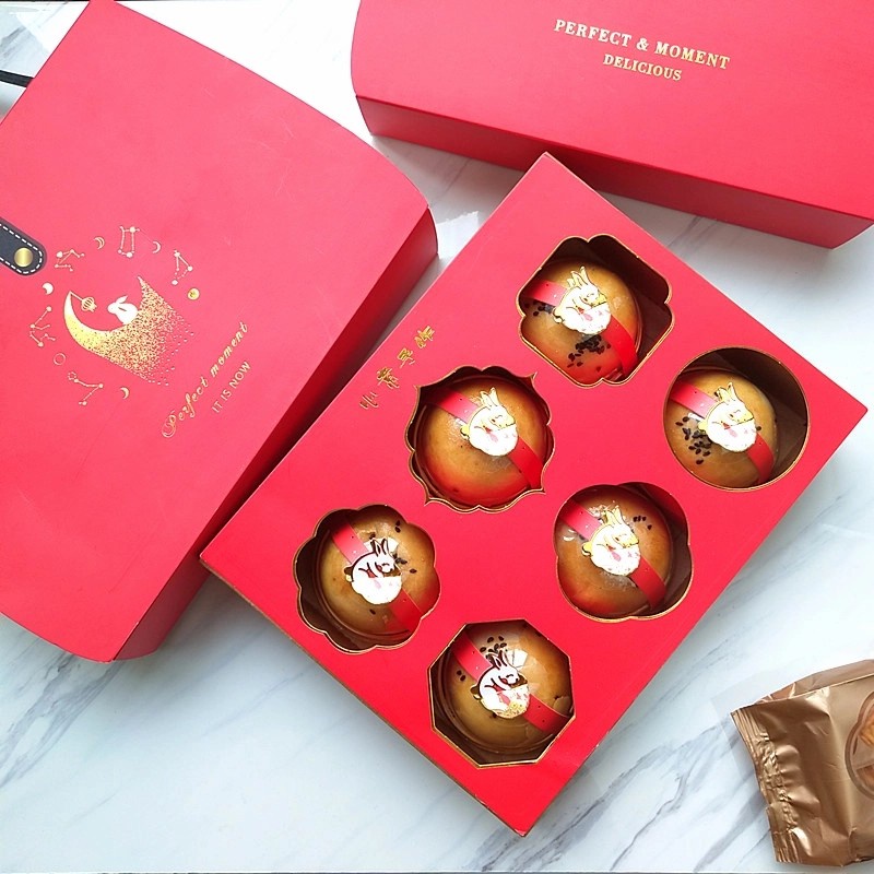 Kotak Kue Bulan Mooncake Festival Box Set 6 Packing Mooncake Box Murah