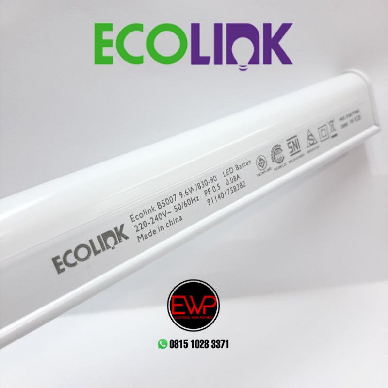 PROMO Lampu ECOLINK LED T5 Batten 6,5 Watt 865 Putih
