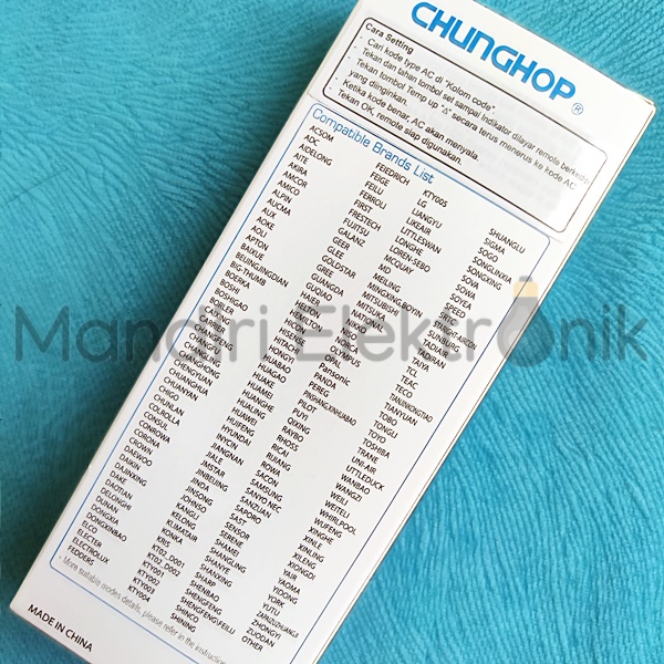 Remot AC Universal Chunghop - Remote AC Multi Universal Chunghop K-1028E - Remot AC Semua Merk