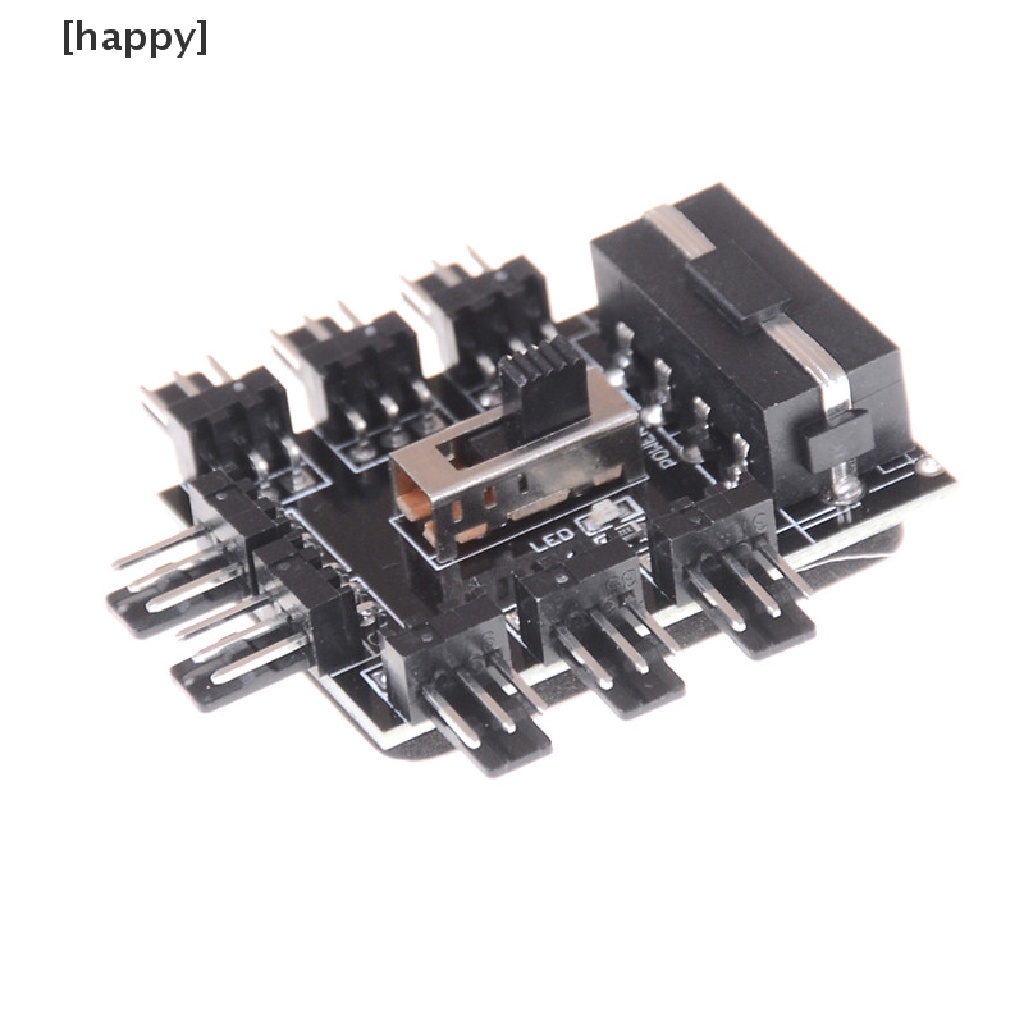 Ha Hub Power Adapter Ide Molex 1 Ke 8 Way Splitter 3-pin Untuk Kipas Pendingin Pc