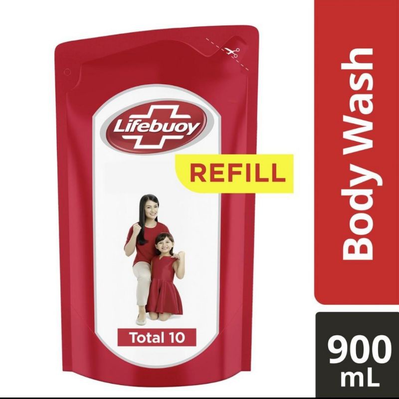 LIFEBUOY SABUN CAIR TOTAL 10 REFILL 900ML
